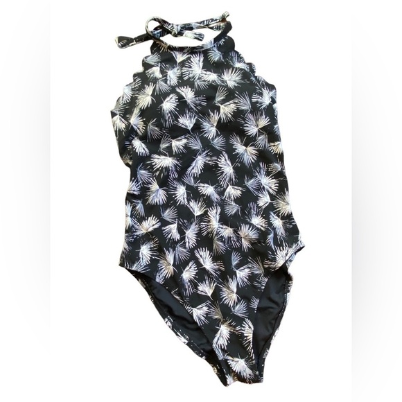 La Blanca High Neck Halter One Piece Swimsuit Peddle Pusher Women’s Size 4 - Picture 8 of 13